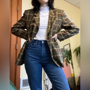 Vintage Jones New York Plaid Blazer